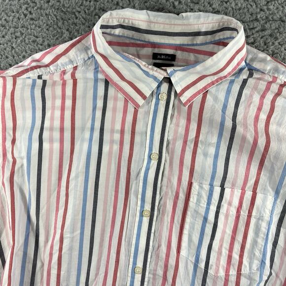 Gap The Big Shirt Womens XL Multicolor Long Sleeve Button Up Oversized NWT Y2K - Picture 1 of 10